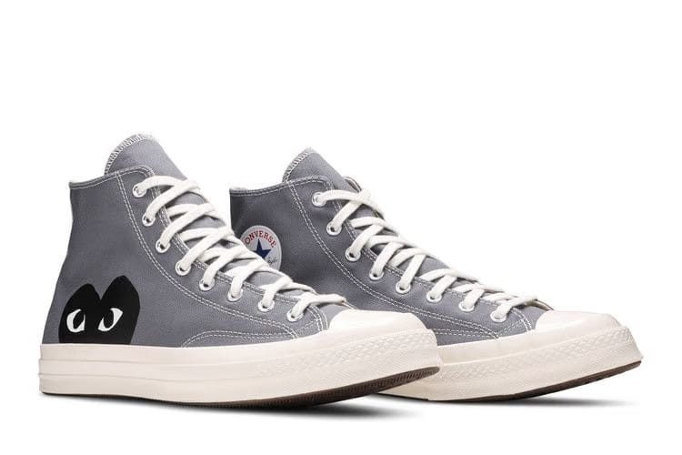 Comme des Garçons PLAY x Chuck 70 High Steel Gray