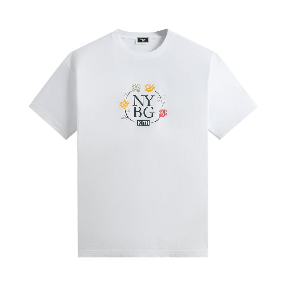 Kith x New York Botanical Garden Logo Vintage T-Shirt White
