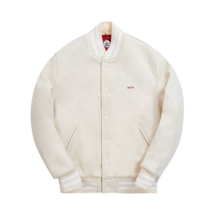 Kith x Coca-Cola x Golden Bear Varsity Bomber Natural