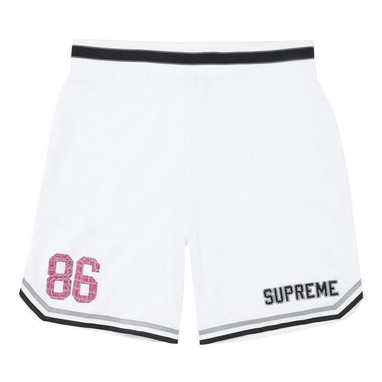 Supreme Faux Croc Basketball Shorts White