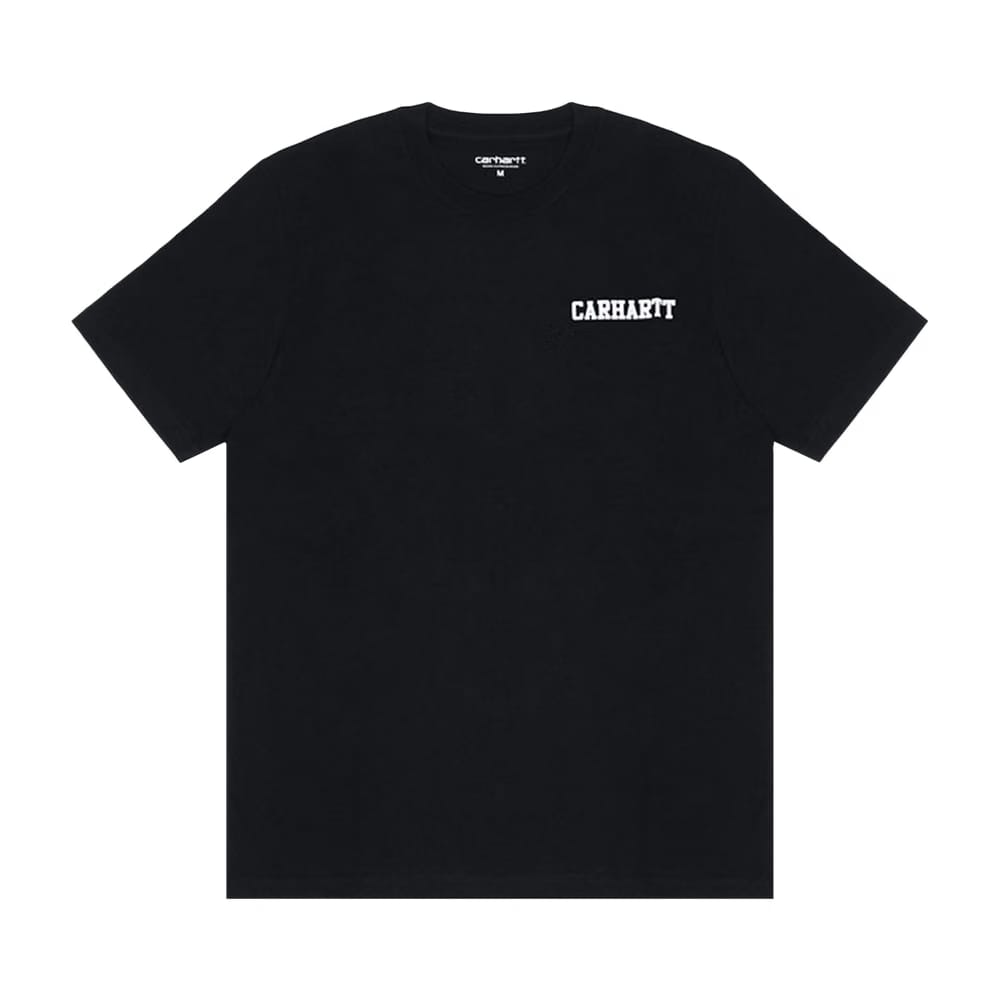 Carhartt WIP Shorts-Sleeve College Script IT T-Shirt Black