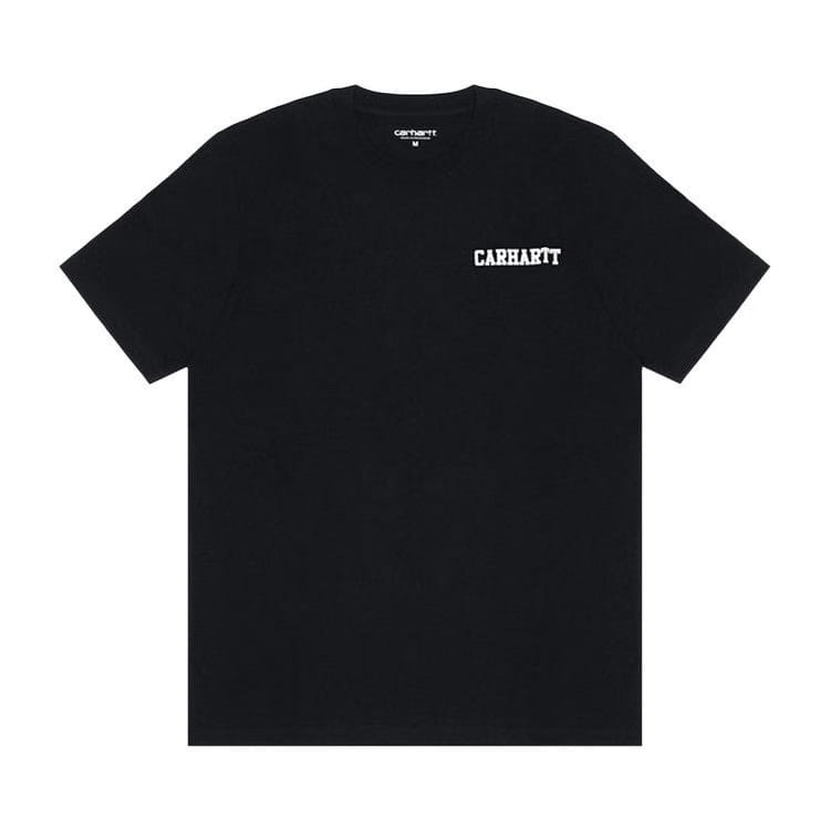Carhartt WIP Shorts-Sleeve College Script IT T-Shirt Black