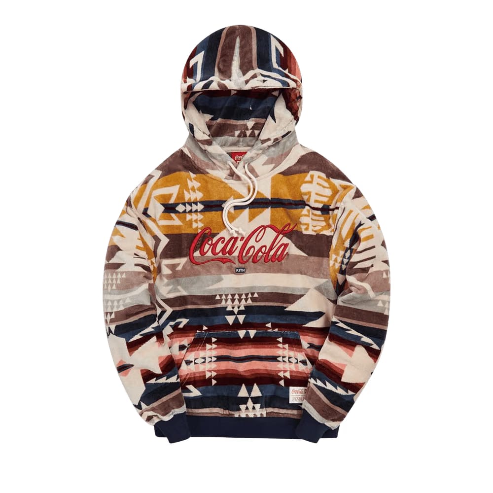 Kith x Coca-Cola x Pendleton Terry Williams 3 Hoodie Ivory/Multi