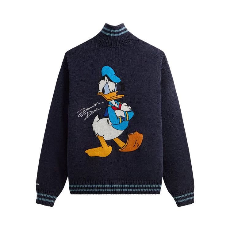 Kith x Disney Donald Duck Full Zip Wyona Sweater Nocturnal