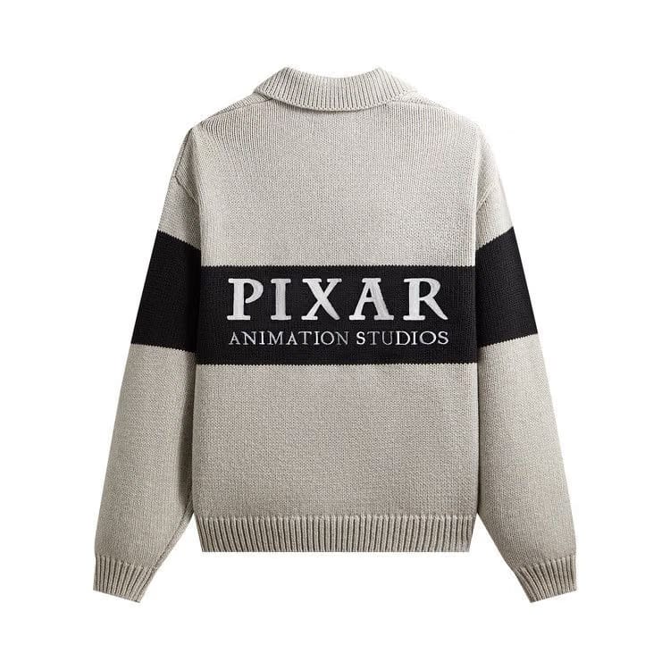 Kith x Disney For Pixar Nelson Rugby Sweater Light Heather Grey