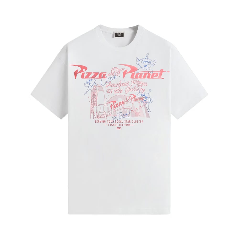 Kith x Disney For Pixar Pizza Planet T-Shirt White