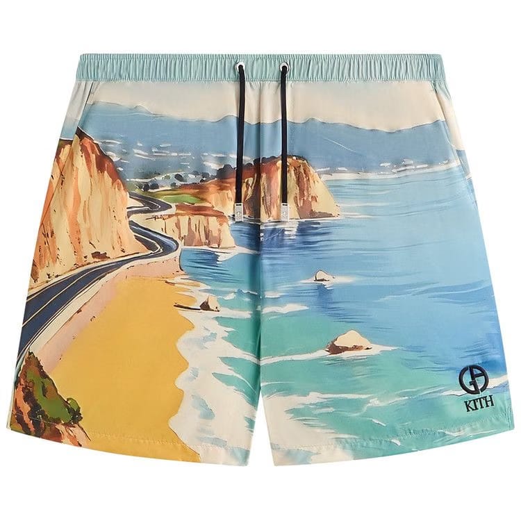 Kith x Giorgio Armani Malibu Collins Swim Shorts Multi