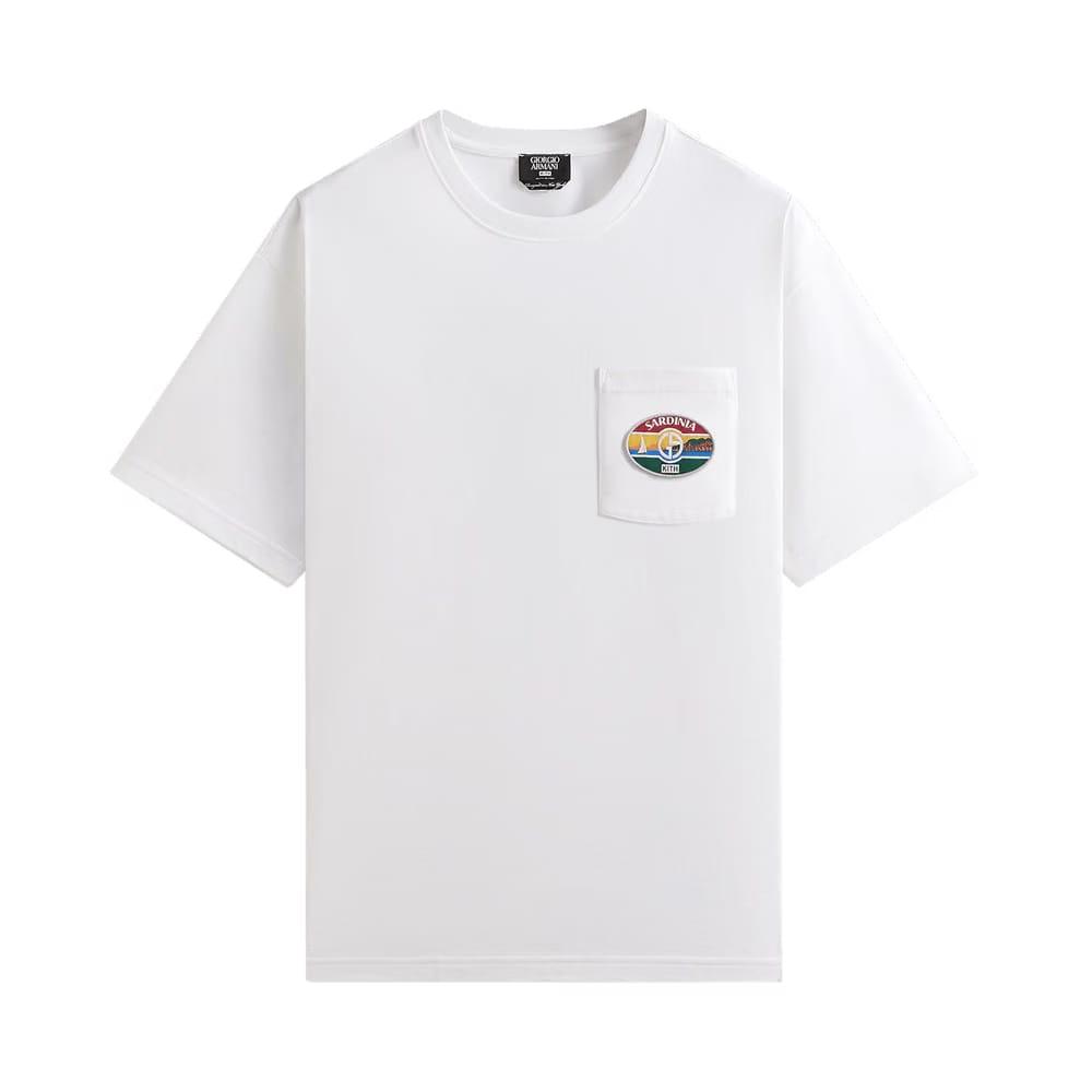 Kith x Giorgio Armani Sardinia Pocket T-Shirt White