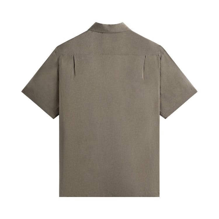 Kith x Giorgio Armani Silky Shorts Sleeve Button Up Gravel