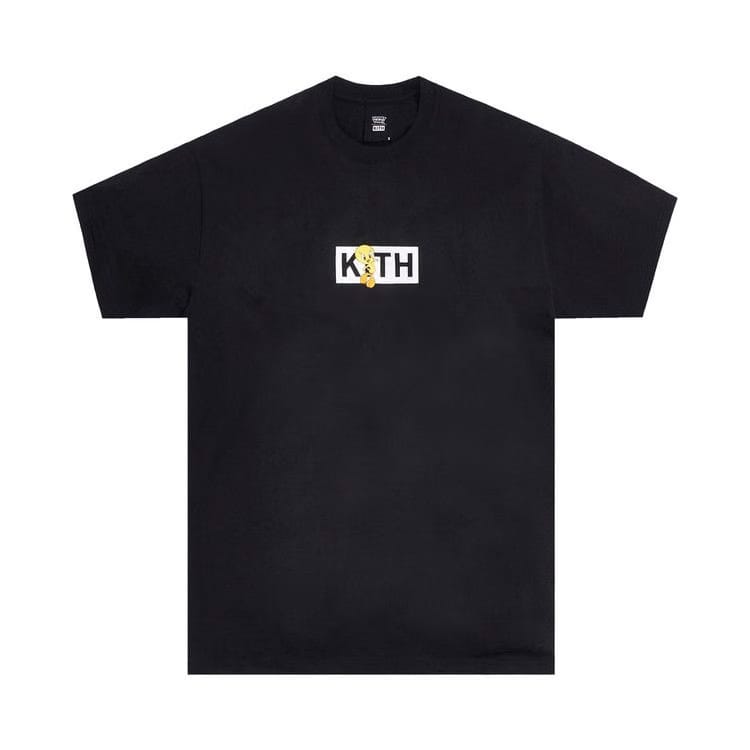Kith x Looney Tunes Tweety Classic Logo T-Shirt Black