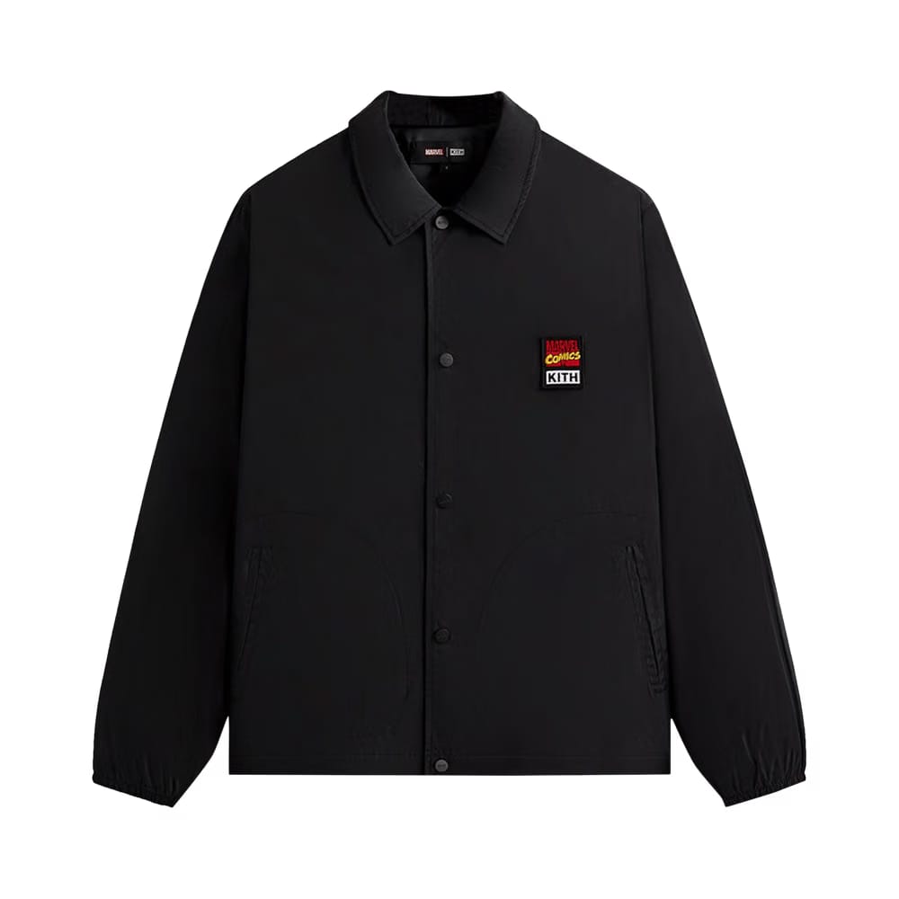 Kith x Marvel Comics Coaches Jacket Black