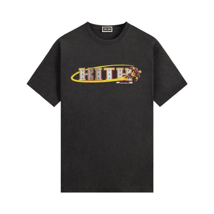 Kith x Marvel Iron Man Vintage T-Shirt Black