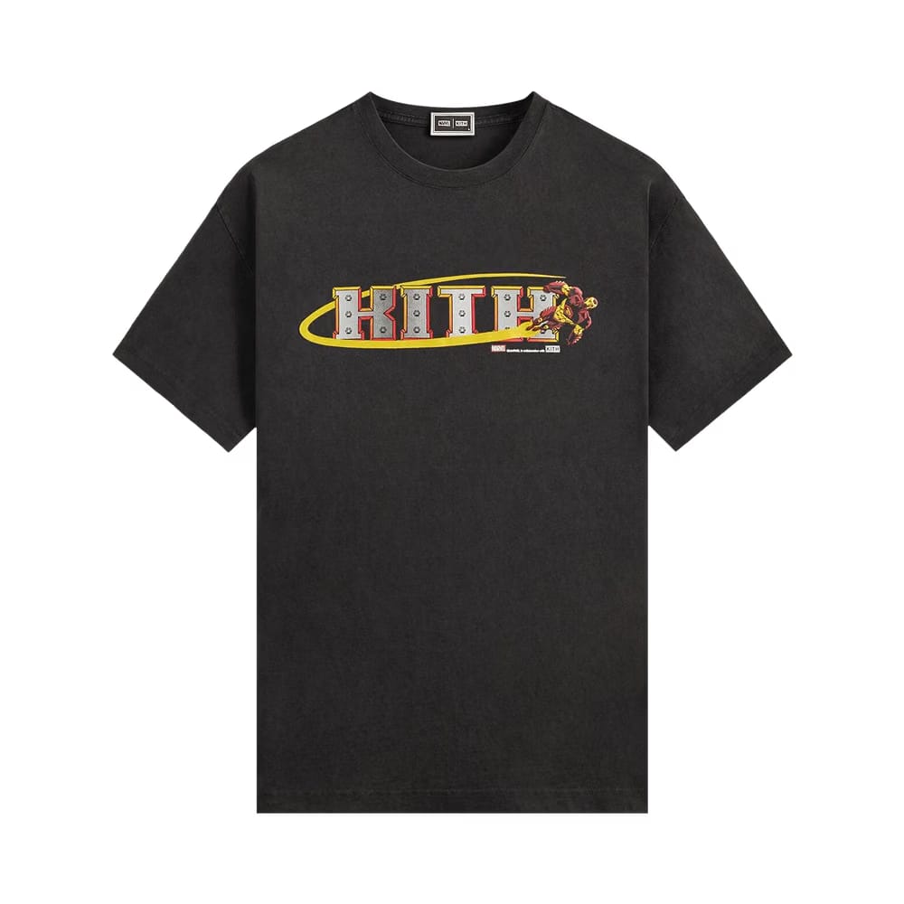 Kith x Marvel Iron Man Vintage T-Shirt Black