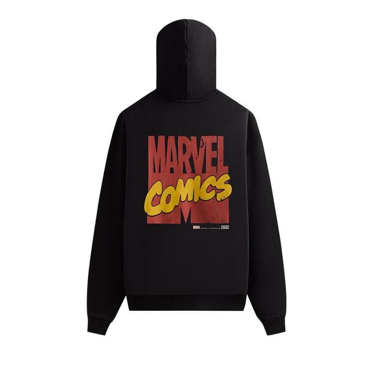 Kith x Marvel Team Up Vintage Nelson Hoodie Black