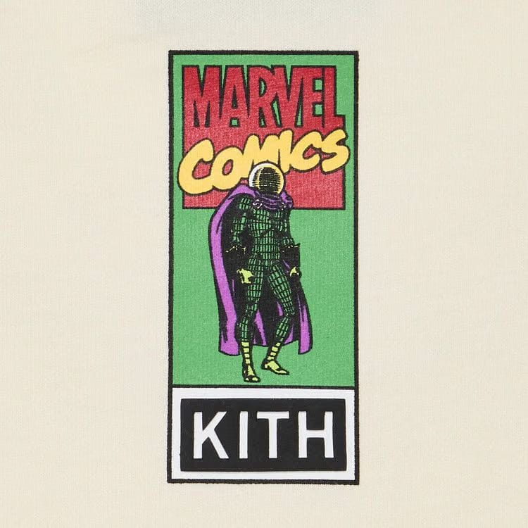 Kith x Marvel Mysterio Spiderman Vintage T-Shirt Sandrift