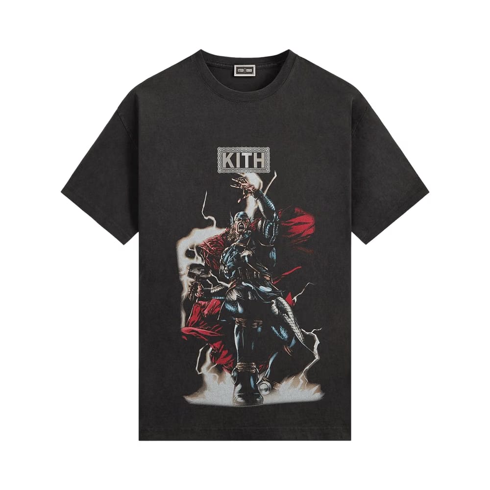 Kith x Marvel Thor Vintage T-Shirt Black