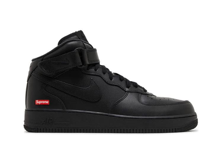 Supreme x Air Force 1 Mid Box Logo - Triple Black