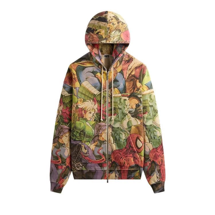 Kith x Marvel vs. Capcom New Age Of Heroes Nelson Full Zip Hoodie Veil