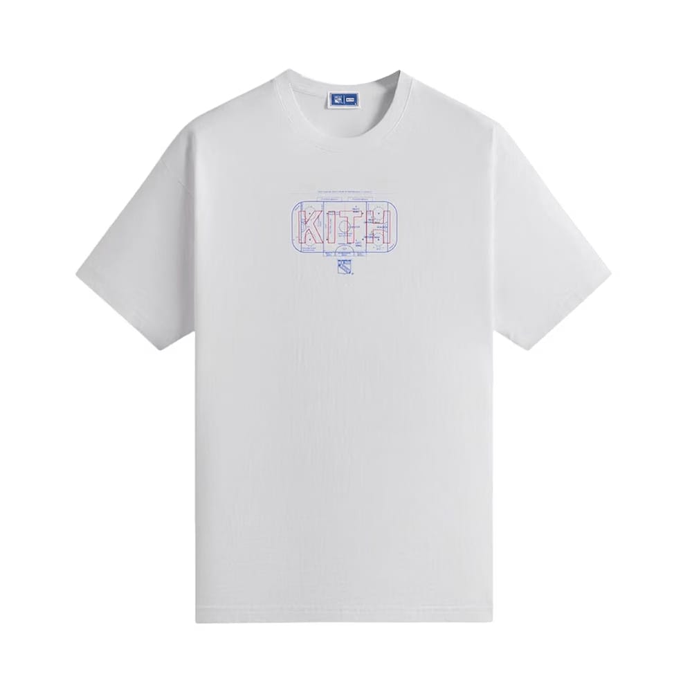 Kith x New York Rangers Rink Vintage T-Shirt White