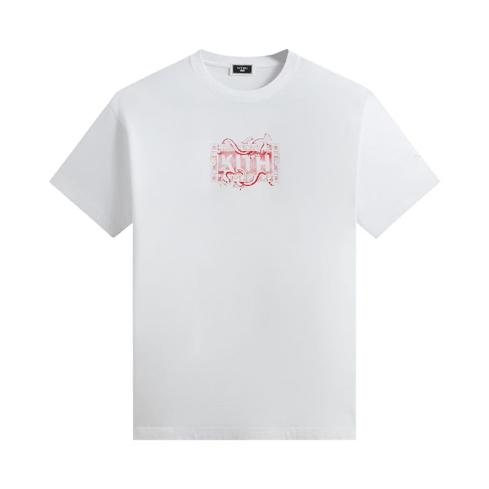 Kith x New York Botanical Garden Title Page Vintage T-Shirt White
