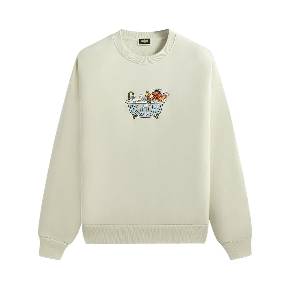 Kith x Sesame Street Ernie Nelson Crewneck Chalk