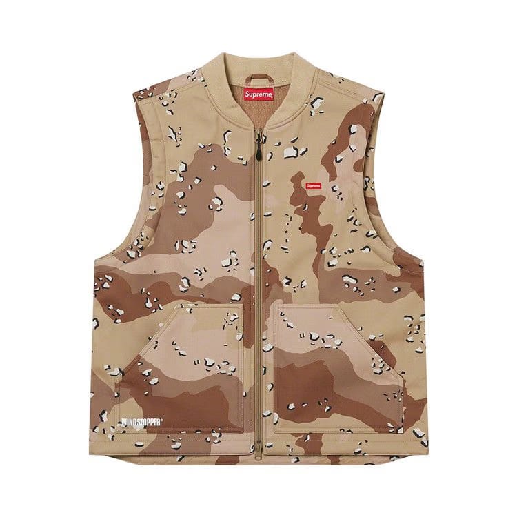 Supreme x WINDSTOPPER Work Vest Chocolate Chip Camo