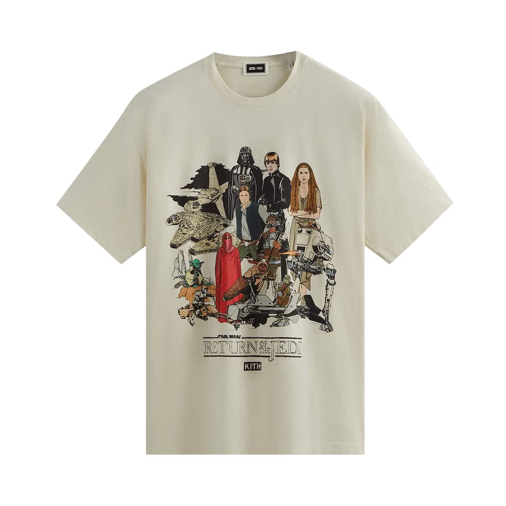 Kith x Star Wars Illustration Vintage T-Shirt Sandrift
