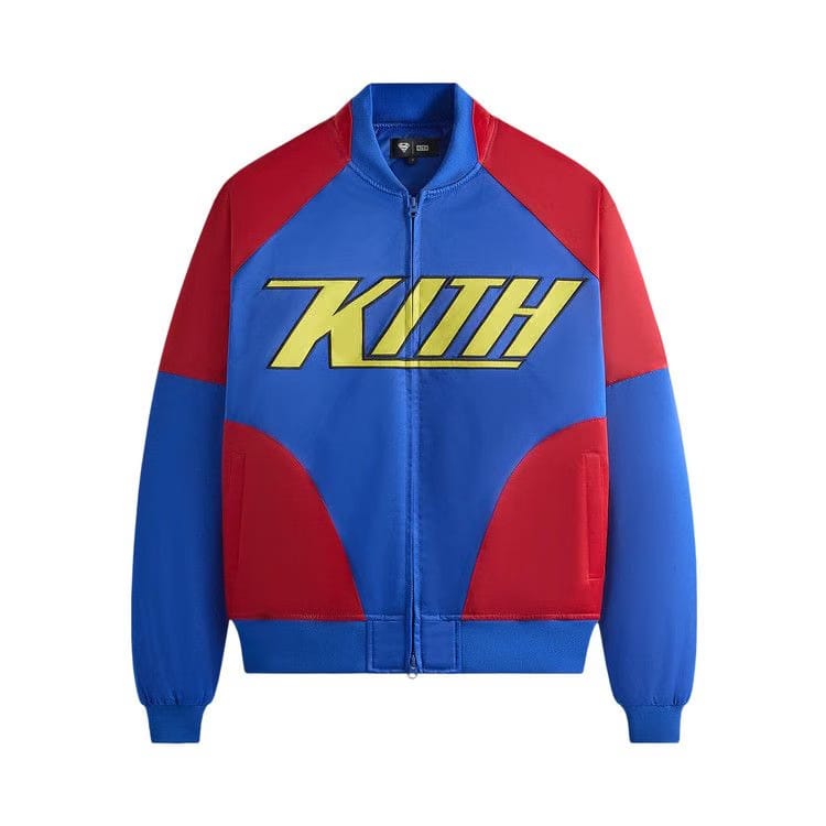 Kith x Superman Satin Bomber Jacket Cyclone