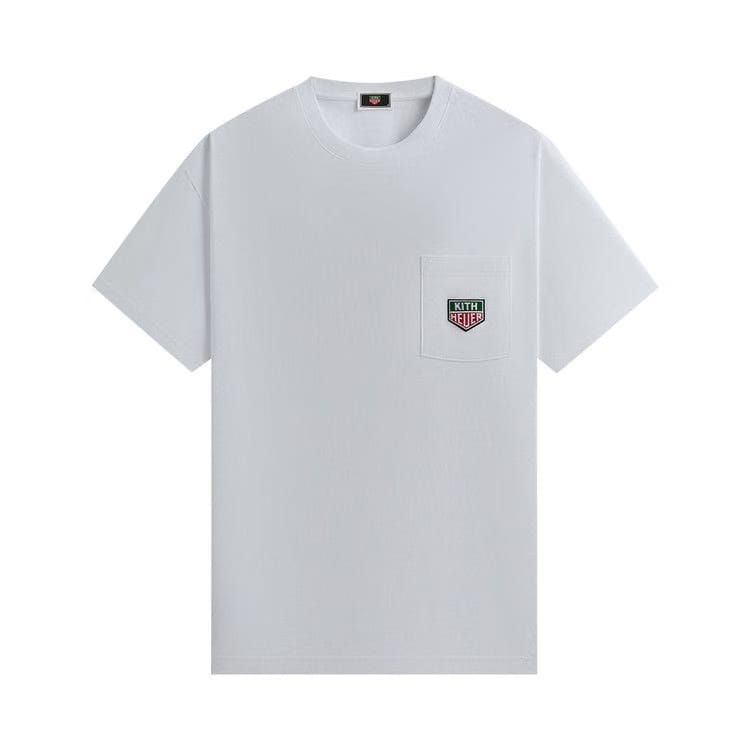 Kith x TAG Heuer Formula 1 Badge Pocket T-Shirt White