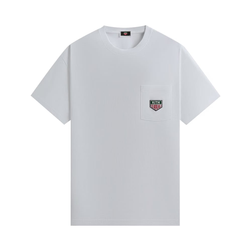 Kith x TAG Heuer Formula 1 Badge Pocket T-Shirt White