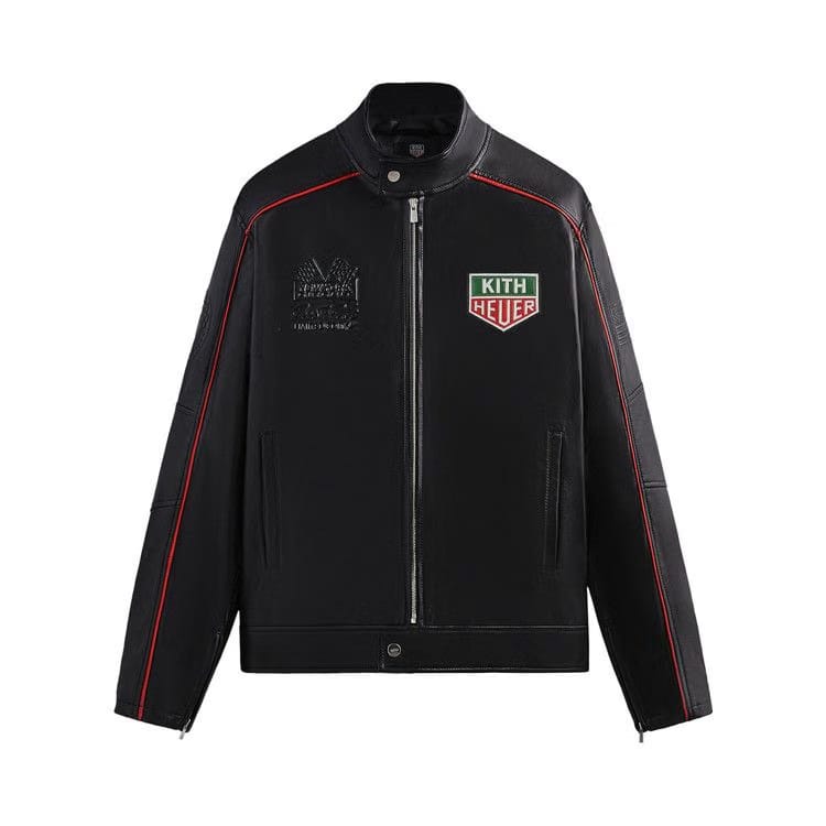 Kith x TAG Heuer Formula Leather Racing Jacket Black