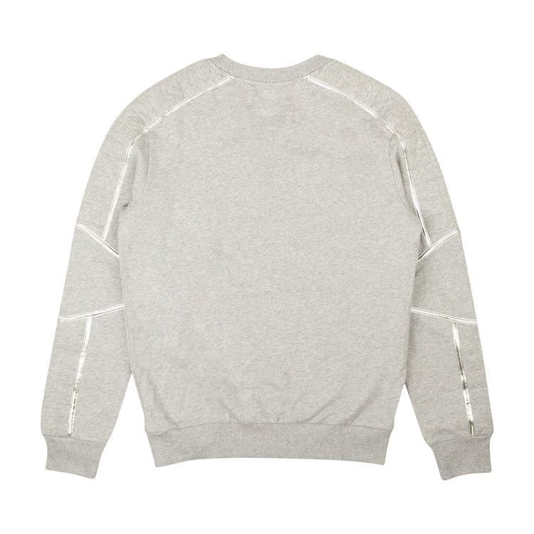 Balmain Crewneck With Embossed Logo Grey