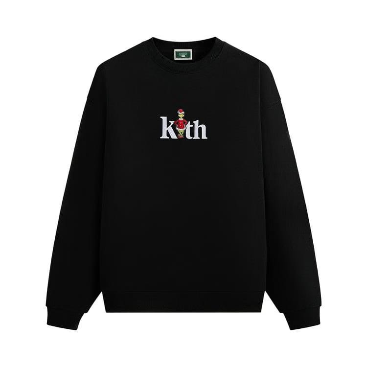 Kith x The Grinch Serif Nelson Crewneck Black Beauty