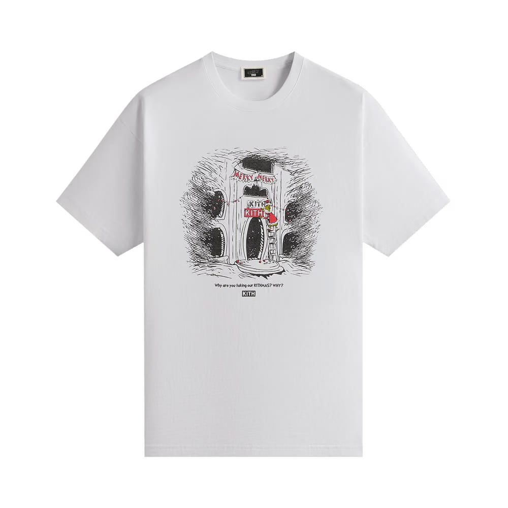 Kith x The Grinch Sign Vintage T-Shirt White