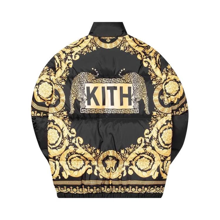Kith x Versace Blouson Piumino Nero Oro
