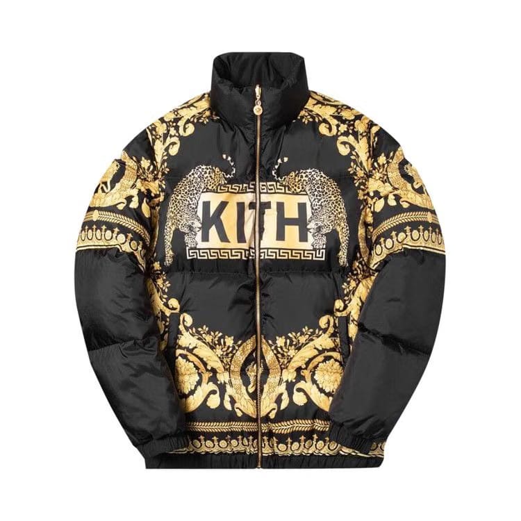 Kith x Versace Blouson Piumino Nero Oro