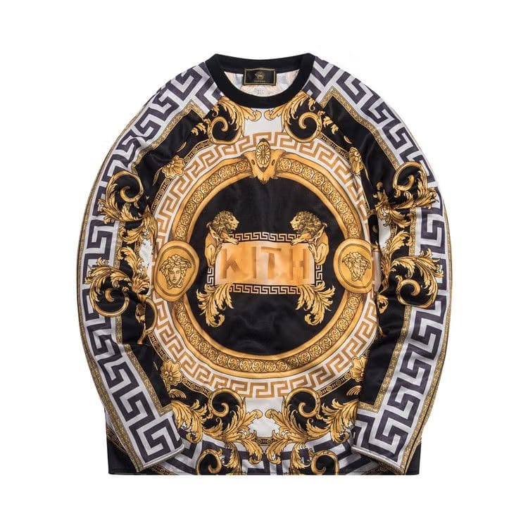 Kith x Versace Silk Crewneck Black/Gold