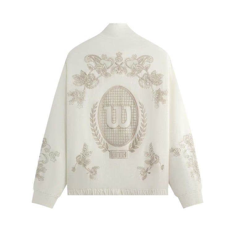 Kith x Wilson Embroidered Mesh Track Jacket White