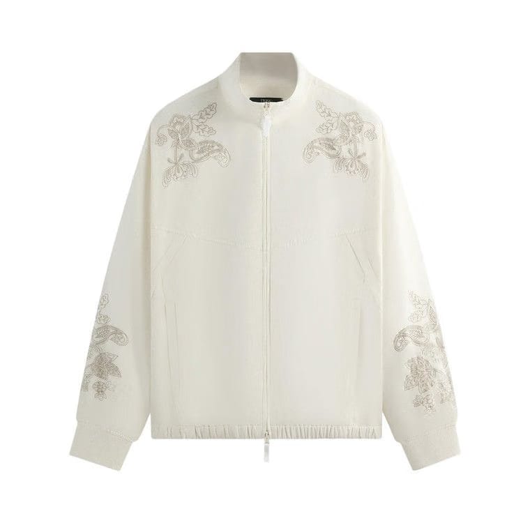 Kith x Wilson Embroidered Mesh Track Jacket White