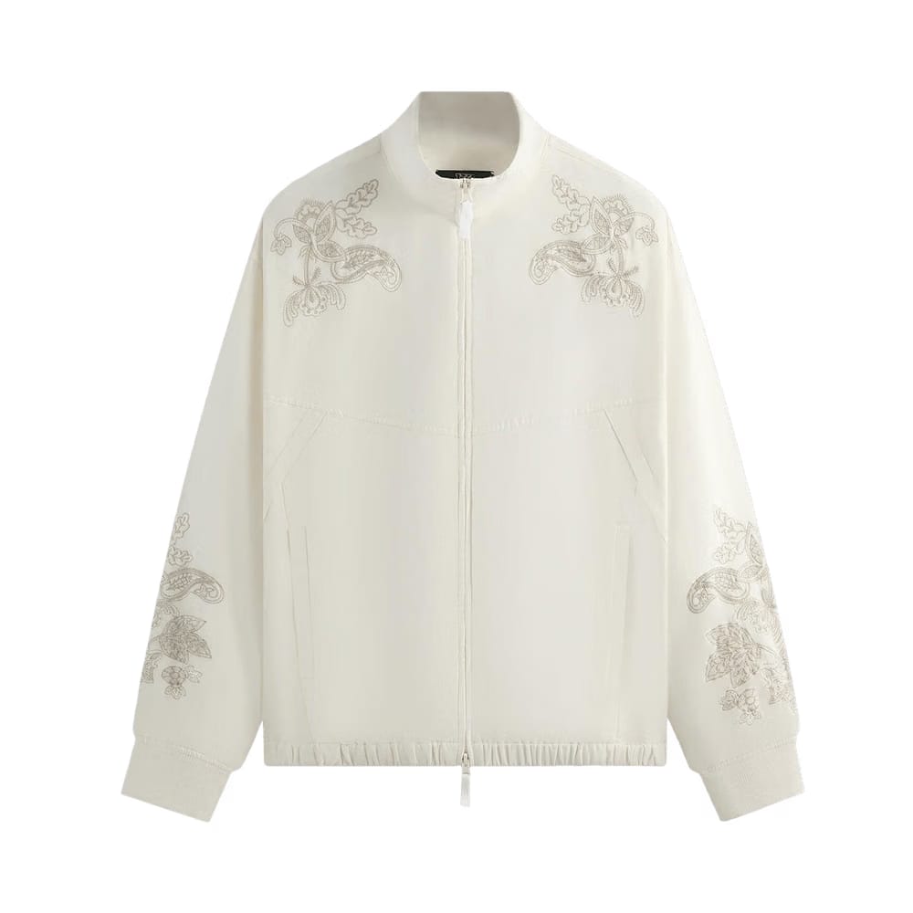 Kith x Wilson Embroidered Mesh Track Jacket White