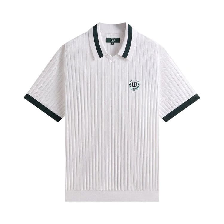 Kith x Wilson V-Neck Polo White