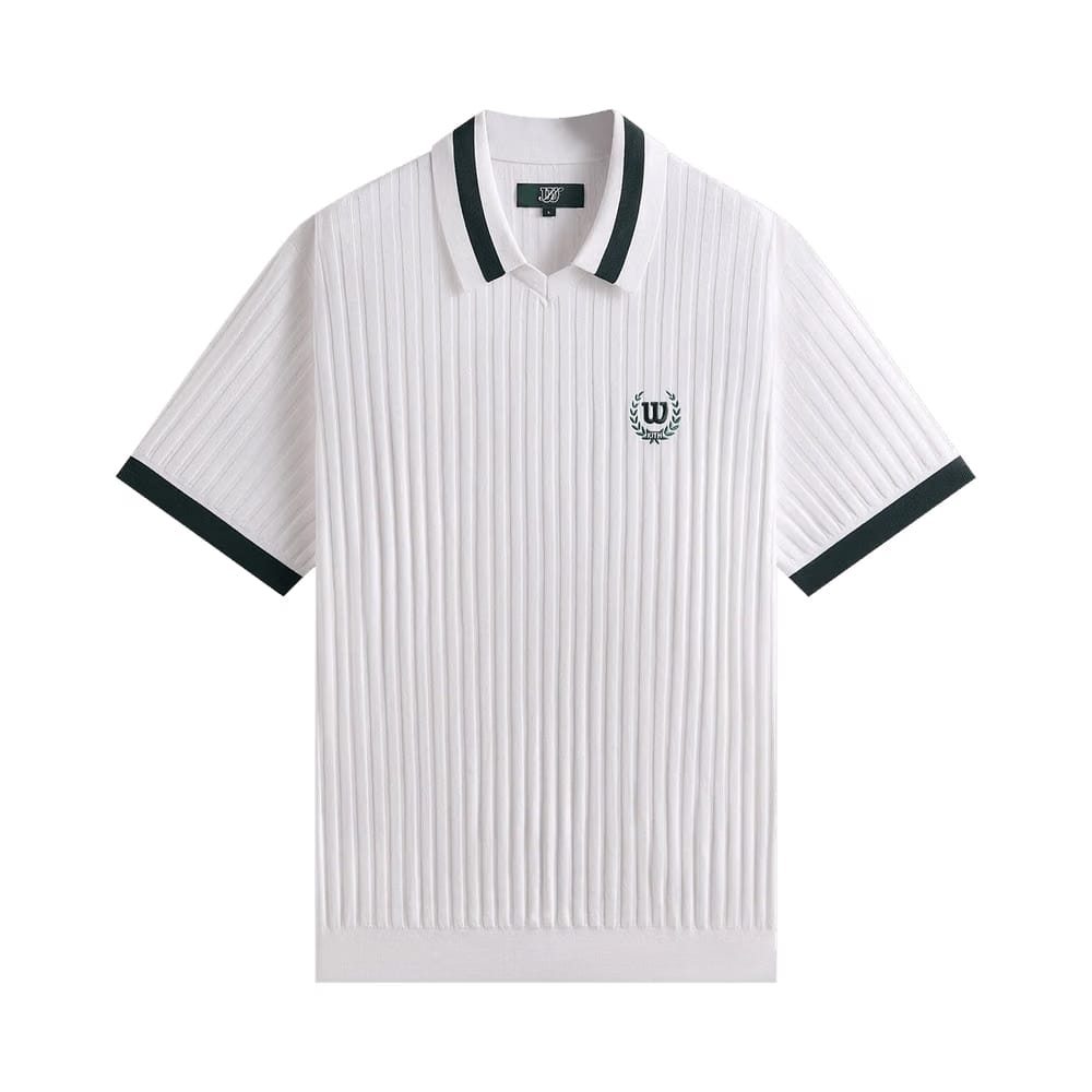 Kith x Wilson V-Neck Polo White
