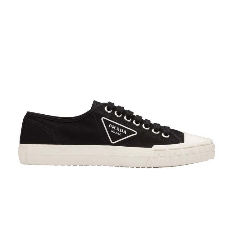 Prada Wheel Vulc Low Black Ivory