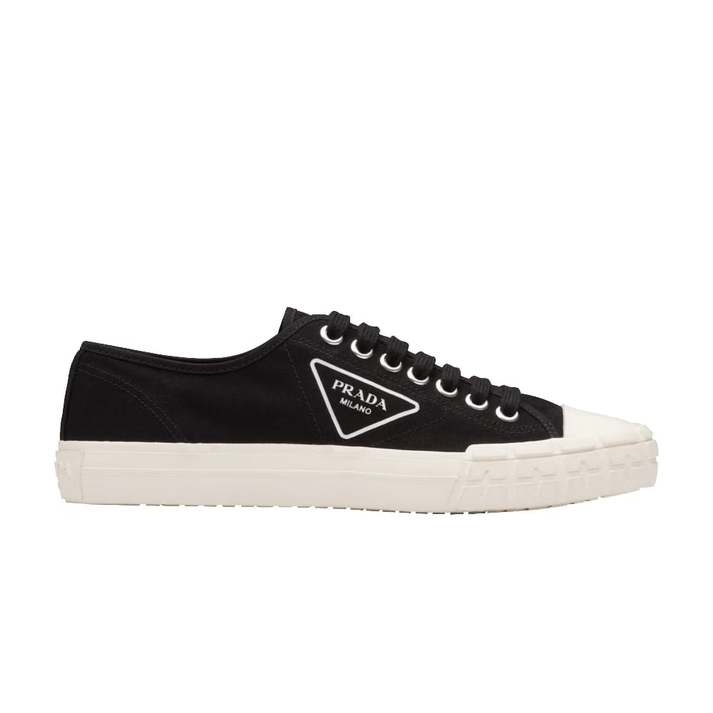 Prada Wheel Vulc Low Black Ivory