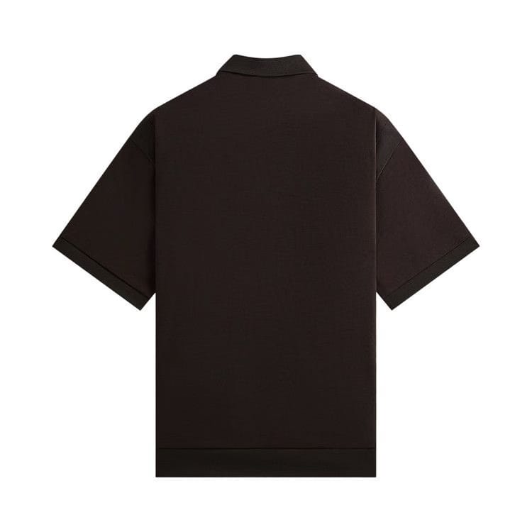 Kith Zip-Front Performance Knit Ethan Polo Kindling
