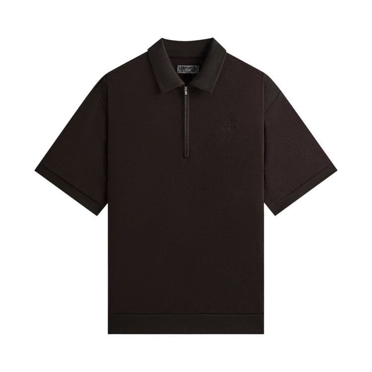 Kith Zip-Front Performance Knit Ethan Polo Kindling