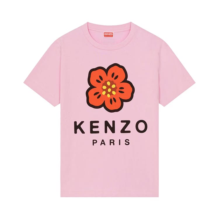 Kenzo Broke Flower Loose T-Shirt Rose