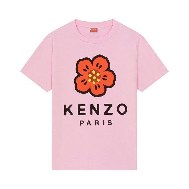 Kenzo Broke Flower Loose T-Shirt Rose