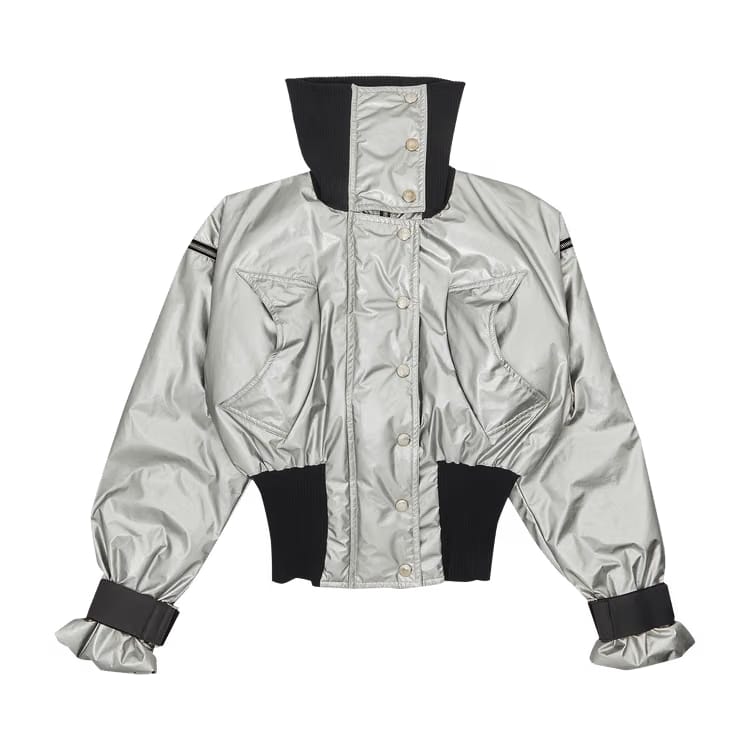 Dolce & Gabbana Archive Cropped Jacket Silver