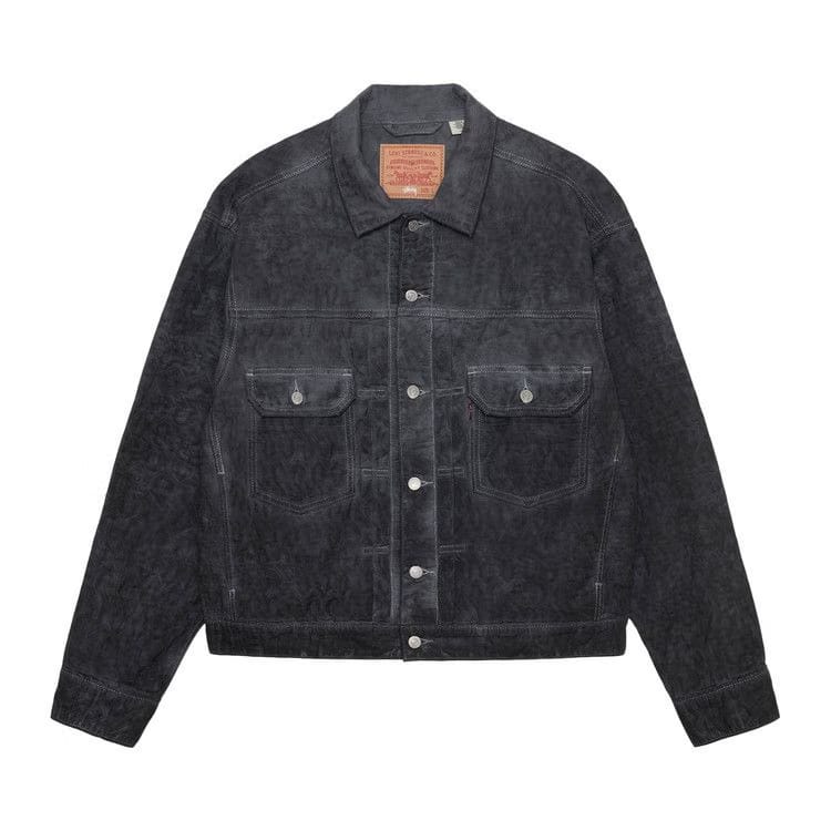 Levi's x Stussy Dyed Jacquard Trucker Jacket Black